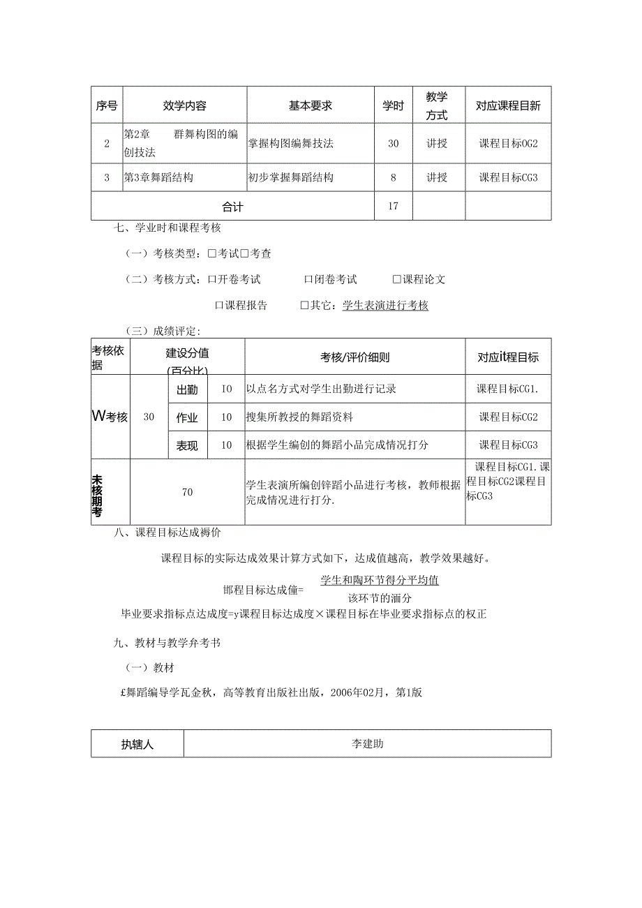 0823S10038-舞蹈编导技法2-2023版人才培养方案课程教学大纲.docx_第3页