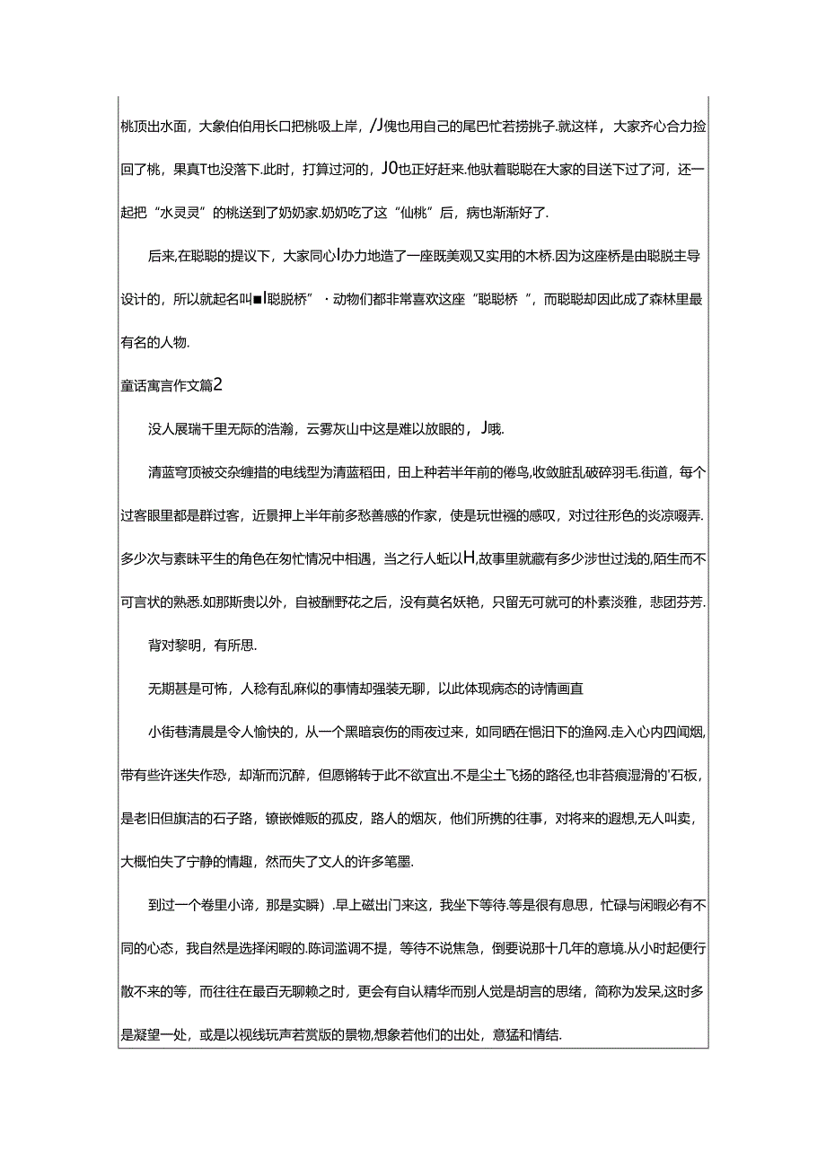 2024年童话寓言作文大全9篇.docx_第2页