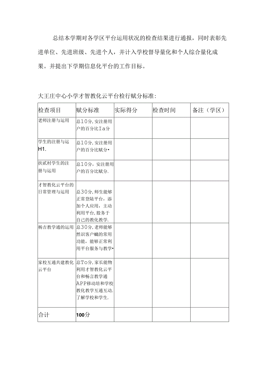 2024年大王庄中心校智慧教育云平台使用情况检查评比的通知.docx_第3页
