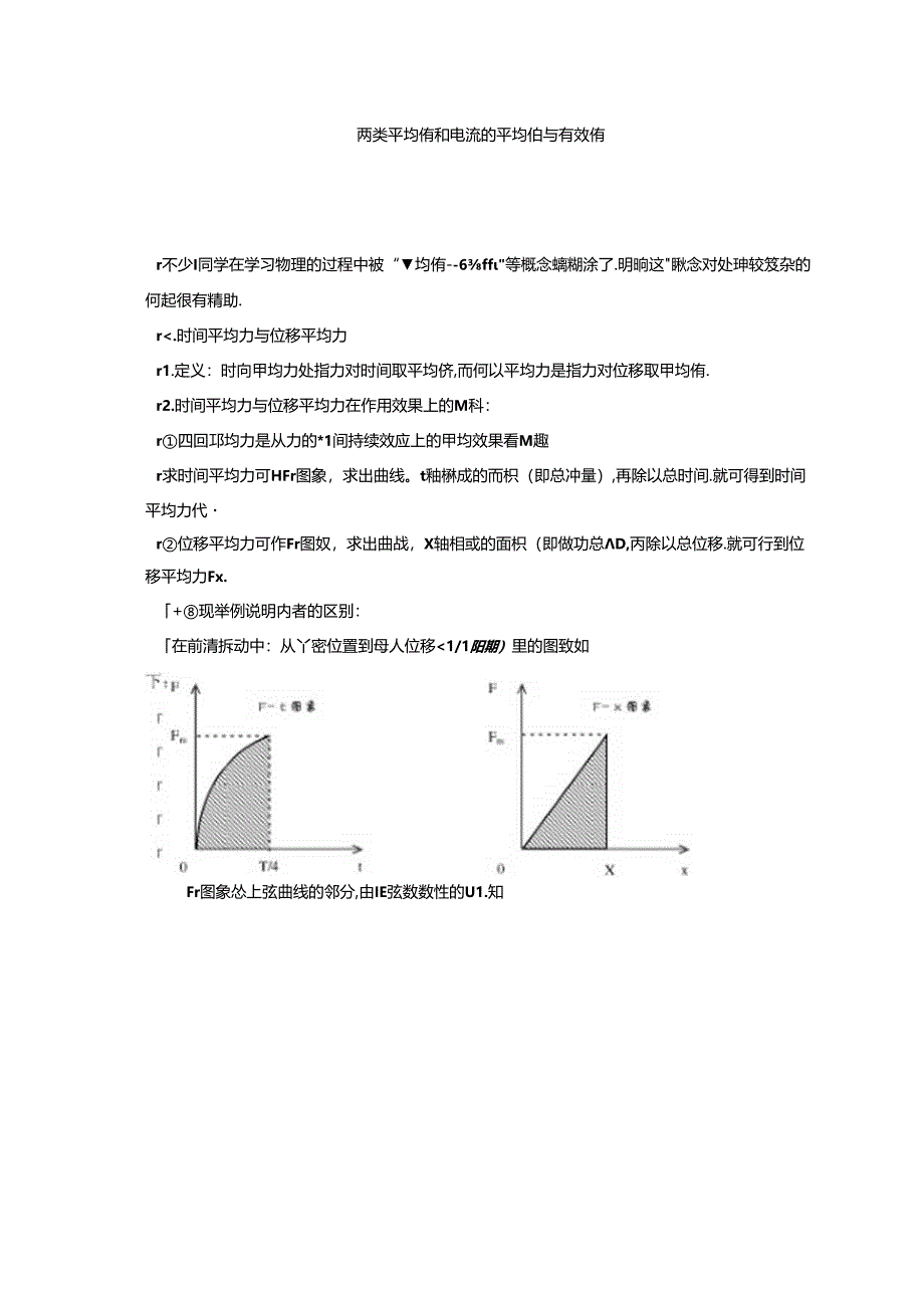 交流电的有效值和平均值定义及计算.docx_第1页