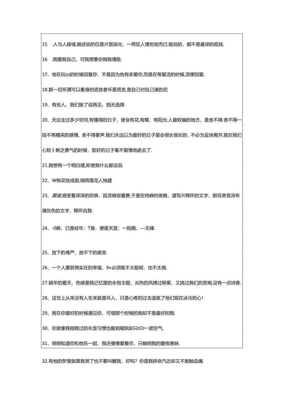 2024年年简短的优美伤感句子合集80句.docx_第2页