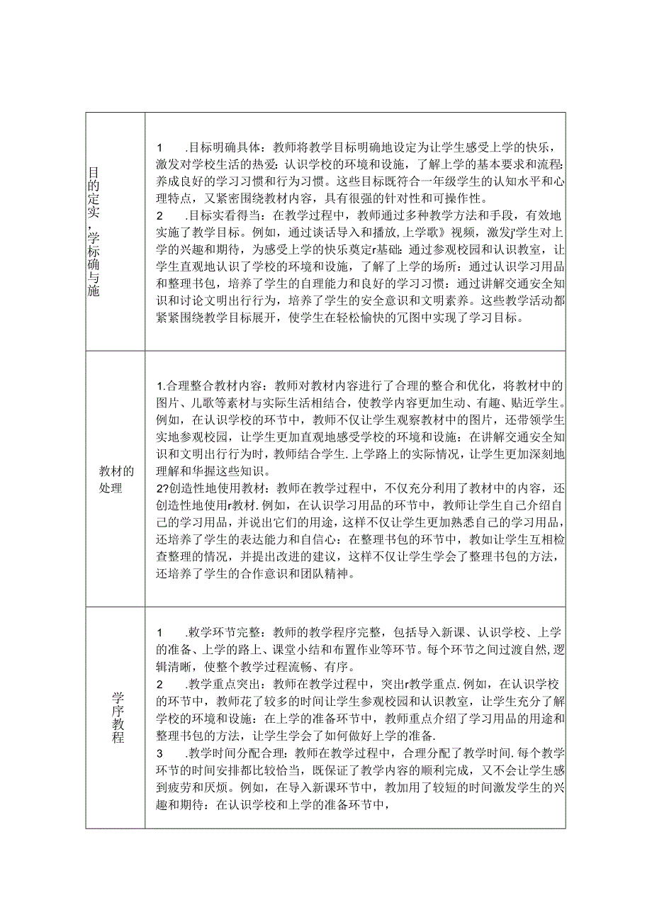 《1 开开心心上学去》评课稿-2024-2025学年道德与法治一年级上册统编版.docx_第1页