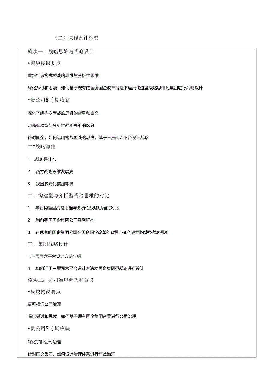 公司治理与战略管理培训技术响应方案.docx_第2页