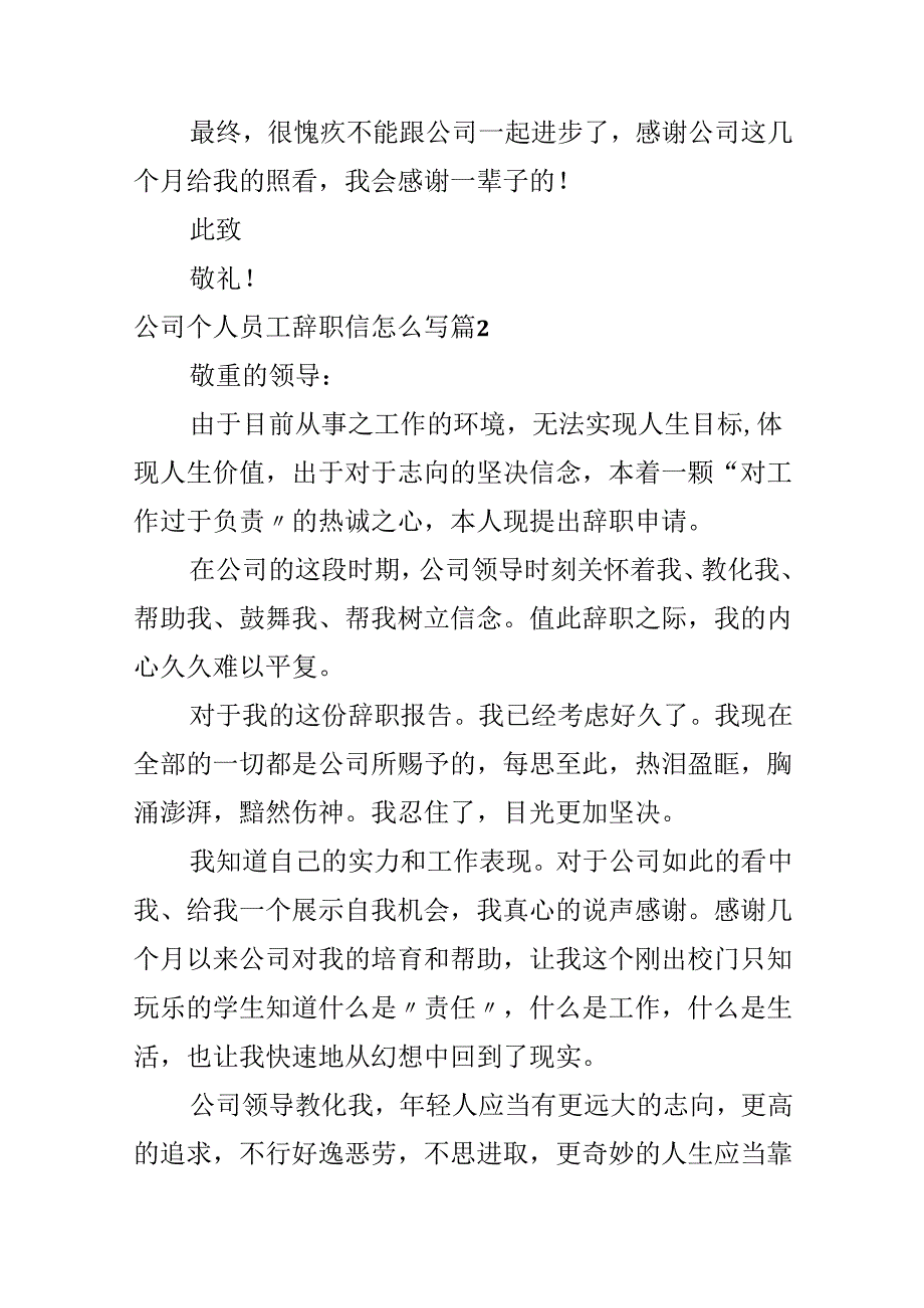 公司个人员工辞职信怎么写.docx_第3页