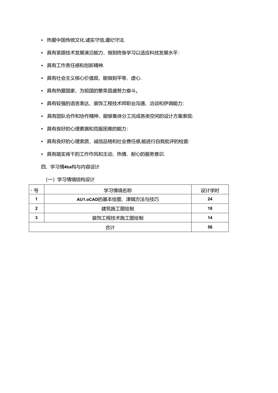 《计算机辅助设计模块一Auto CAD》课程标准.docx_第2页