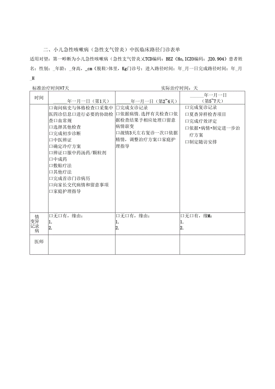 儿科-小儿急性咳嗽病(急性支气管炎)中医临床路径(试行版).docx_第3页