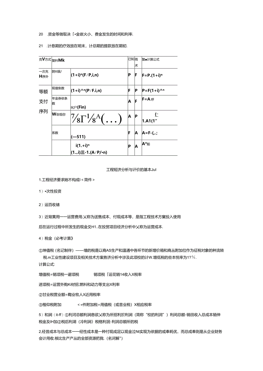 【参考使用】工程经济学与项目融资考点整理.docx_第2页