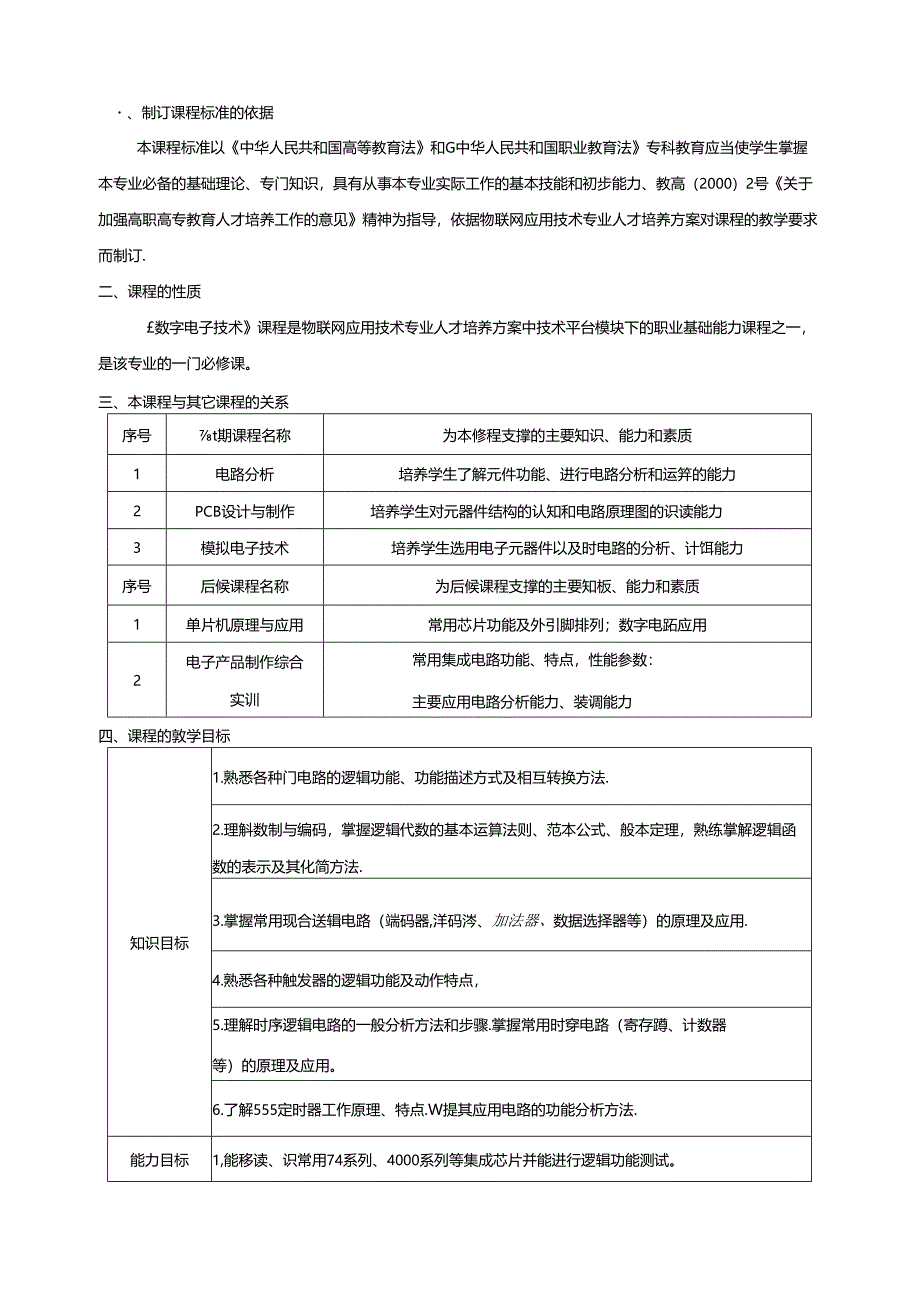 《数字电子技术》课程标准.docx_第2页