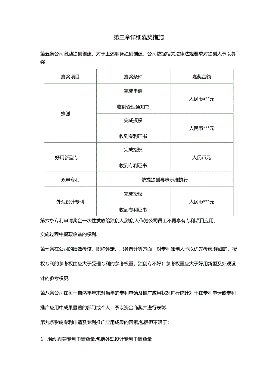 企业专利奖励激励制度.docx_第2页