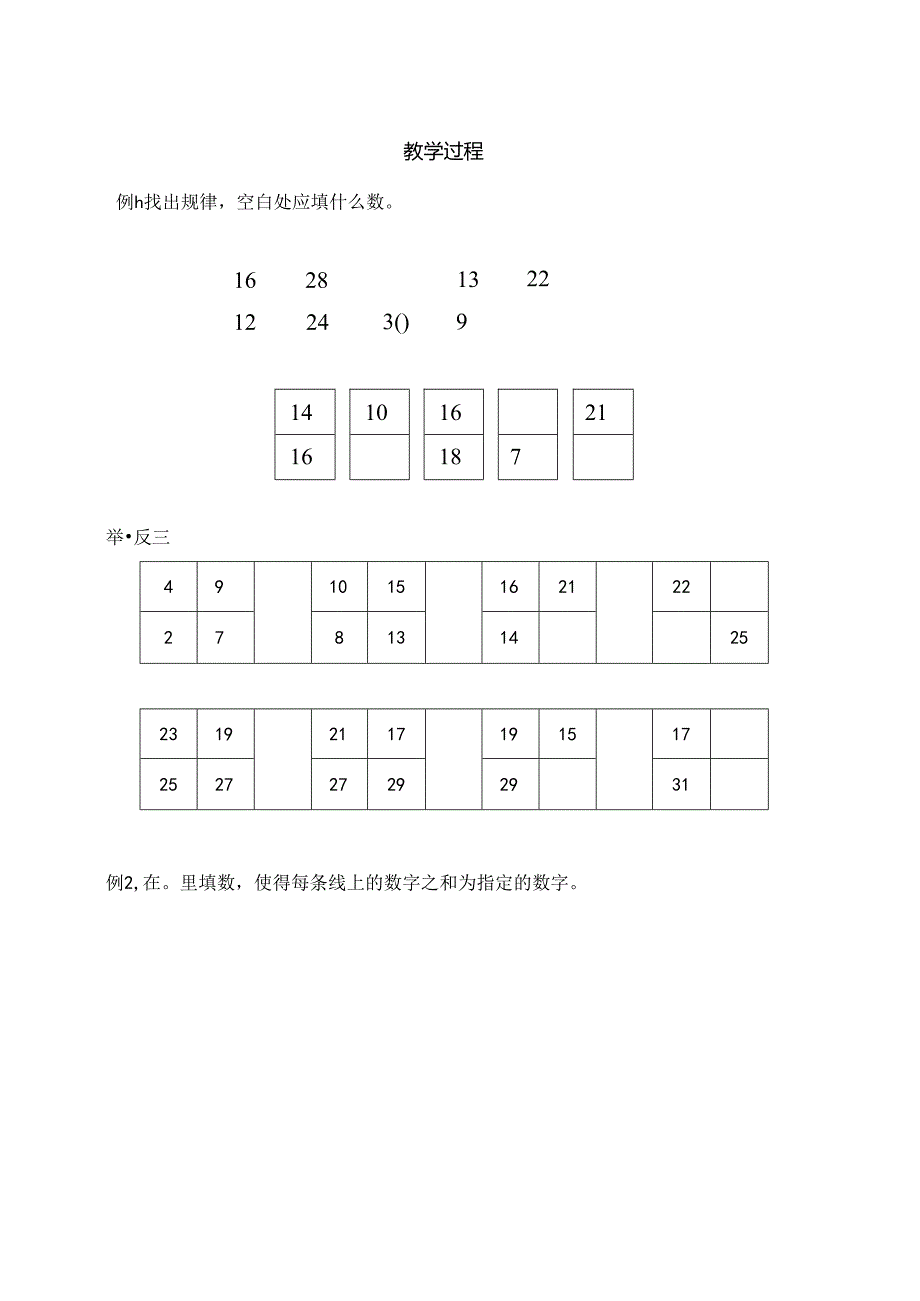 人教版小学二年级上册奥数找规律填数.docx_第3页