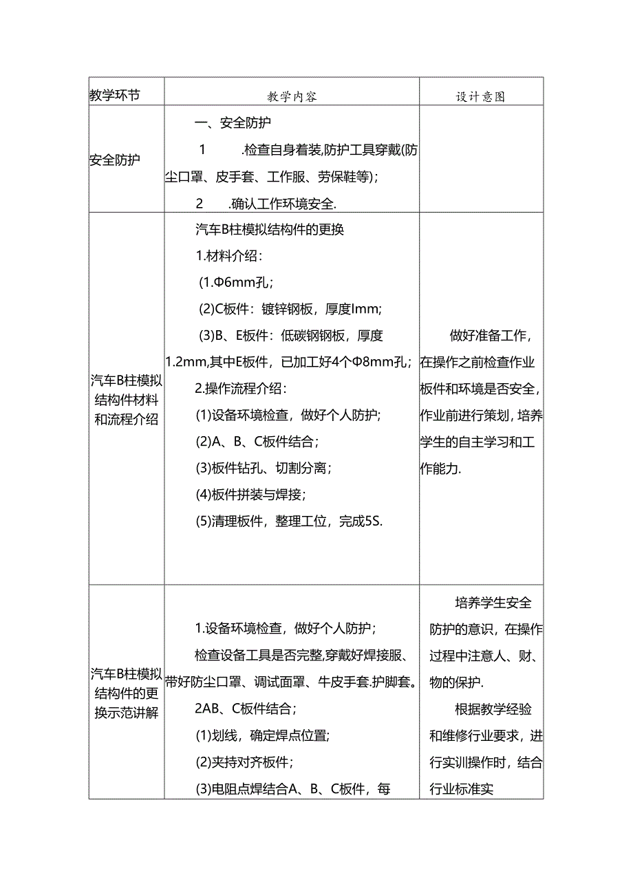 任务17：汽车B柱模拟结构件的更换.docx_第3页