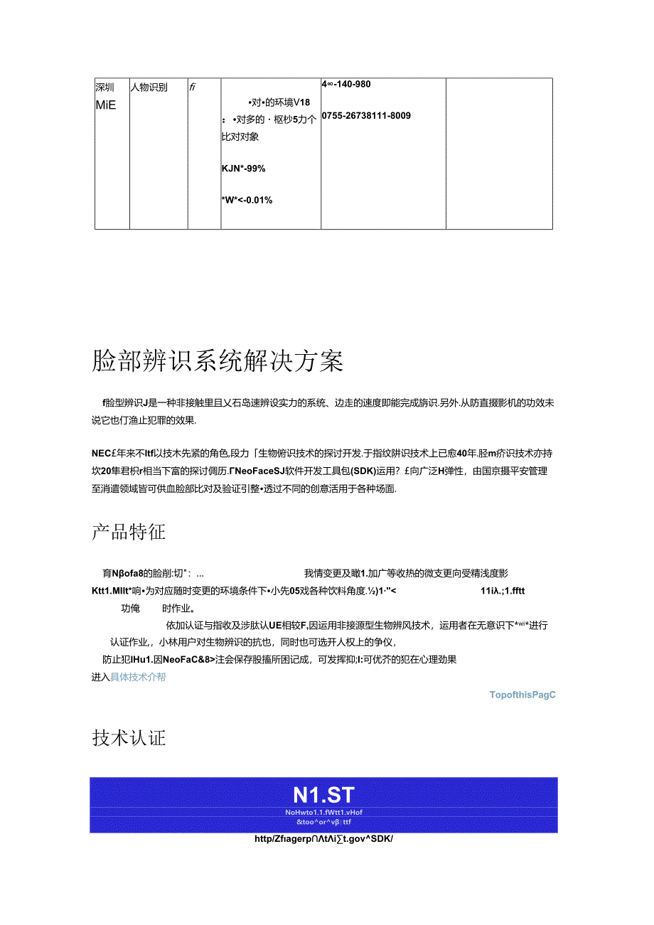 人脸识别国内外公司主要产品对比和介绍.docx_第2页