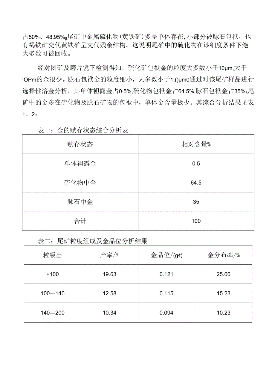 从浮选尾矿中重选回收有用矿物的实践.docx_第2页