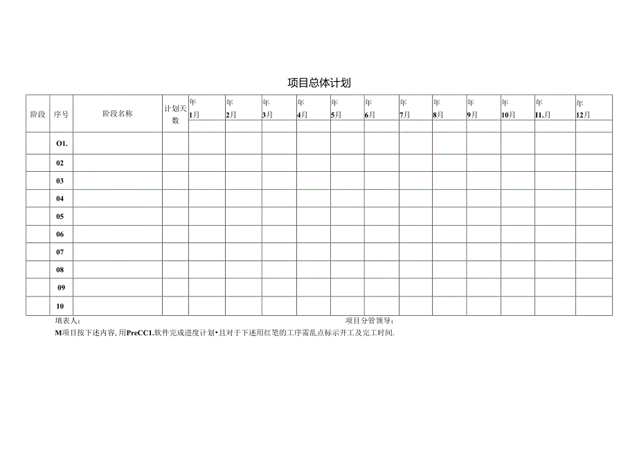 【项目管理】项目总体计划.docx_第1页