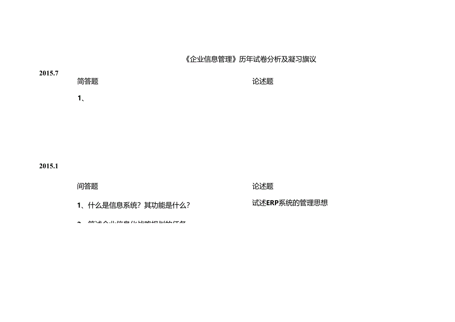 企业信息管理专科历年试卷分析及复习建议.docx_第1页