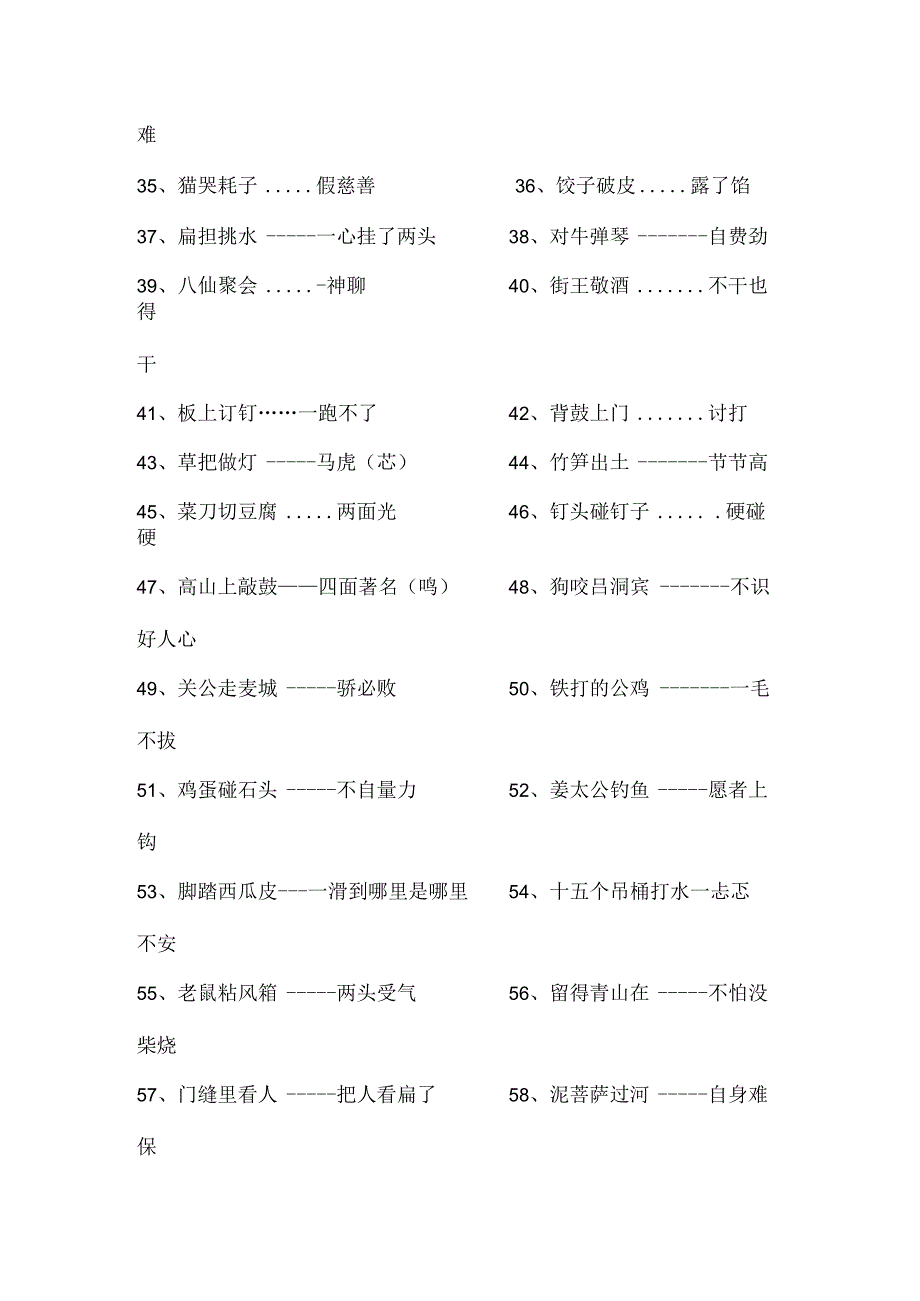 人教版小学三年级常用歇后语大全[1].docx_第2页