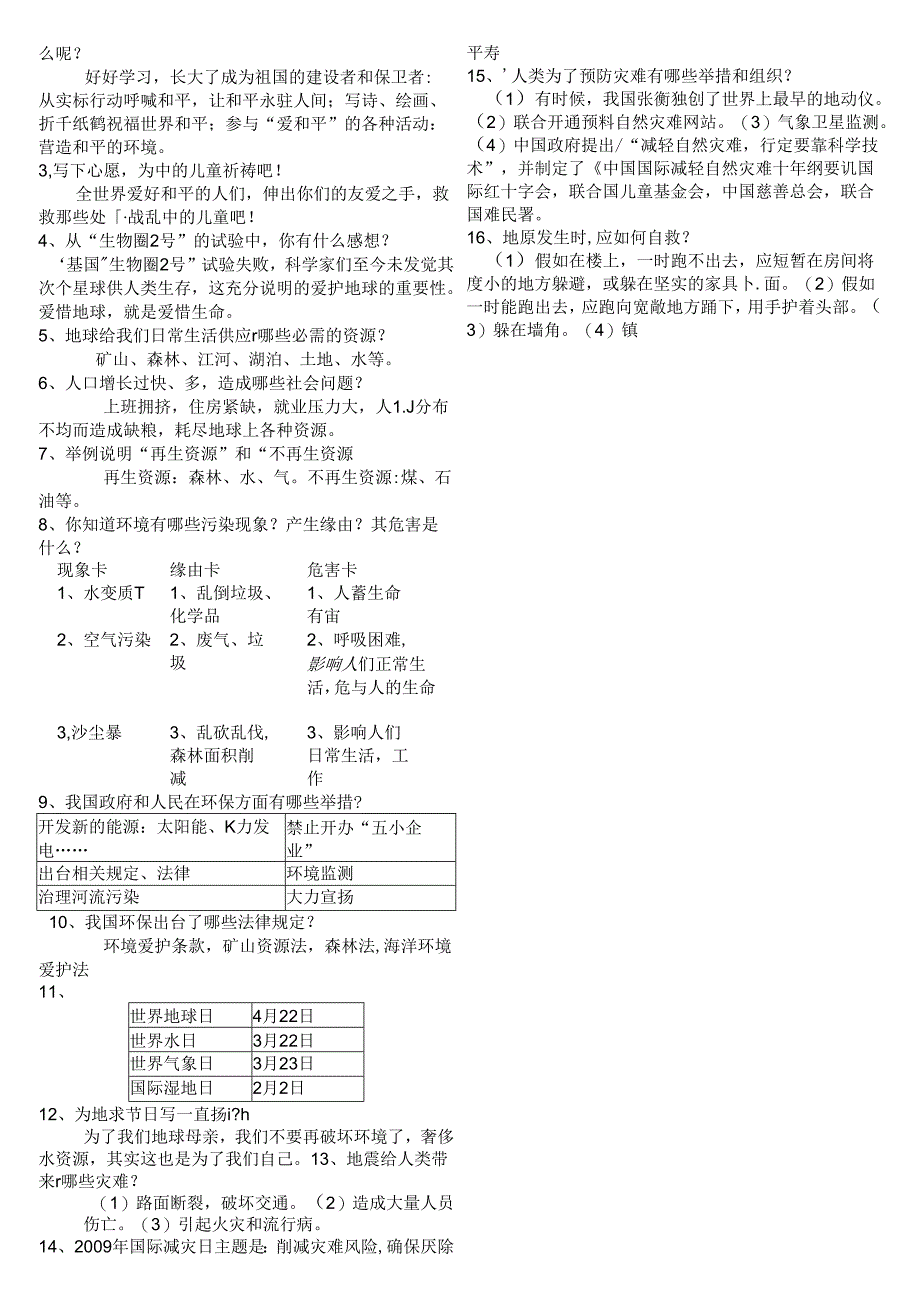 人教版六年级品德与社会下册全单元总复习资料.docx_第3页