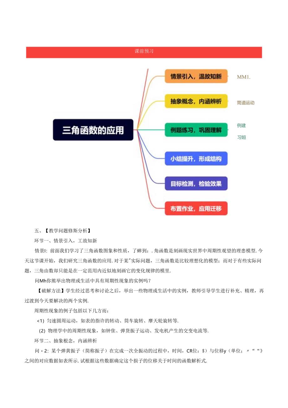 三角函数的应用单元教学设计.docx_第2页