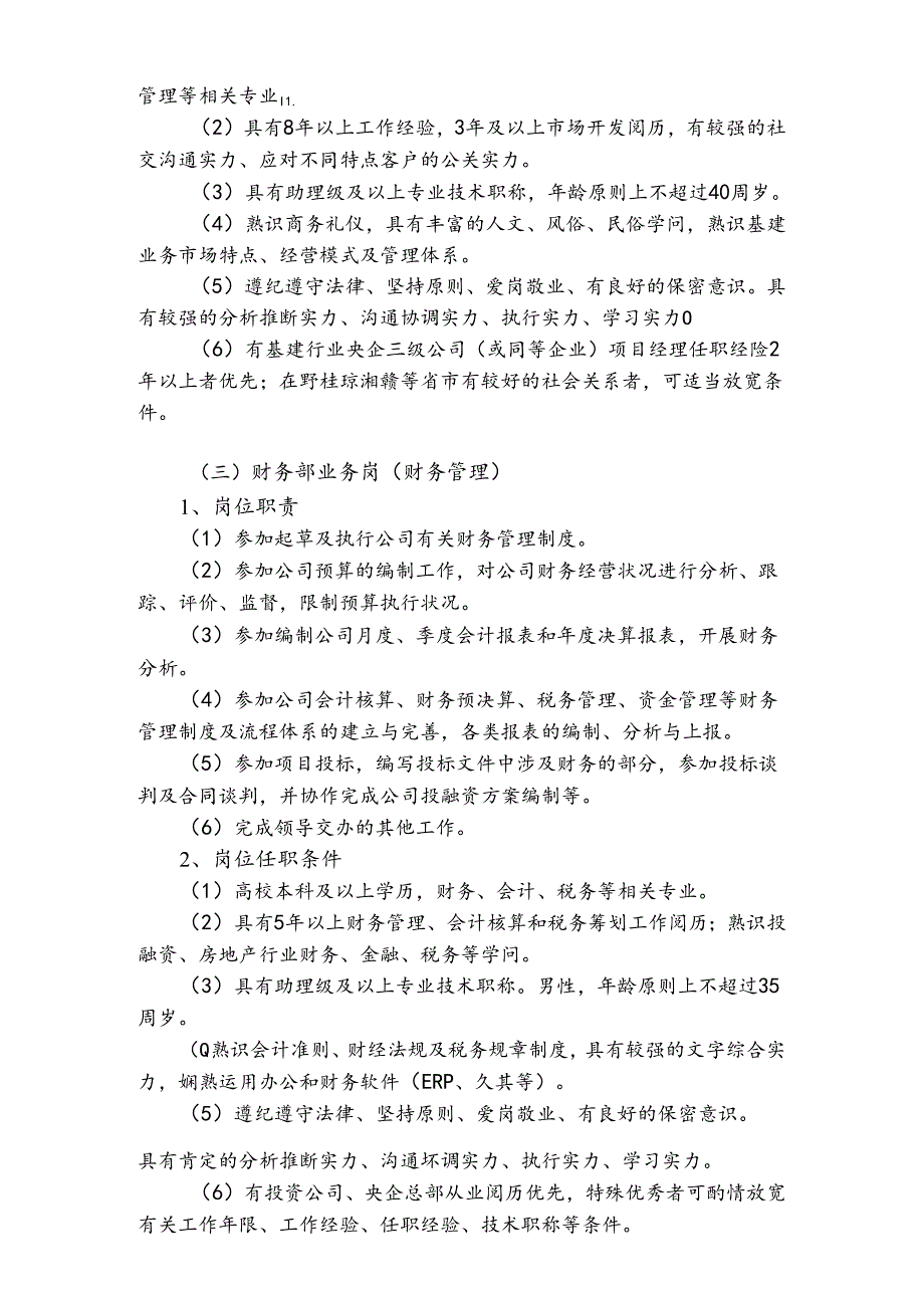 公司招聘岗位职责与岗位任职条件.docx_第2页