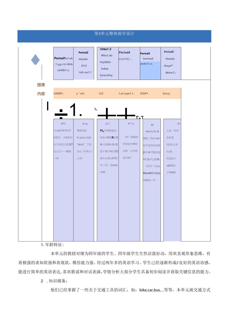 人教版（新起点）四上Unit 3 Transportation Period 3 What do they want to do on Saturday第三课时大单元整体教学设计.docx_第2页