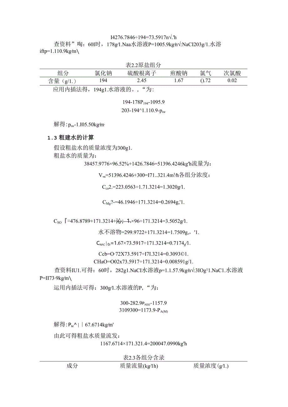 【《烧碱制作中的一次盐水精制的计算过程案例》1500字（论文）】.docx_第2页