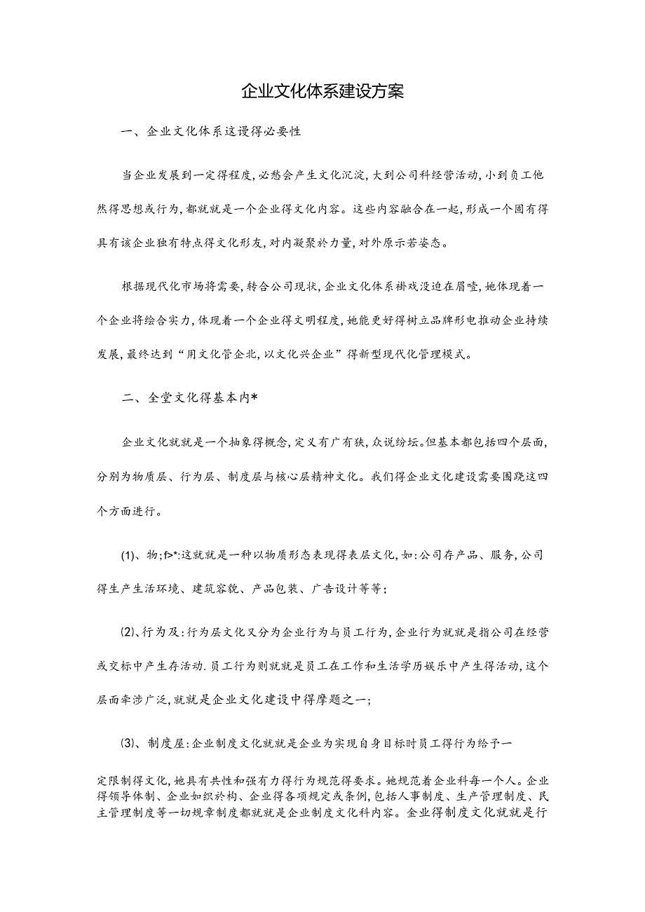 企业文化体系建设方案.docx_第1页