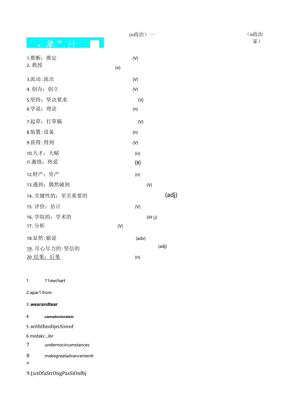 人教版（2019）选择性必修第一册Unit 1 People of Achievement 基础测评小卷（含答案）.docx_第3页