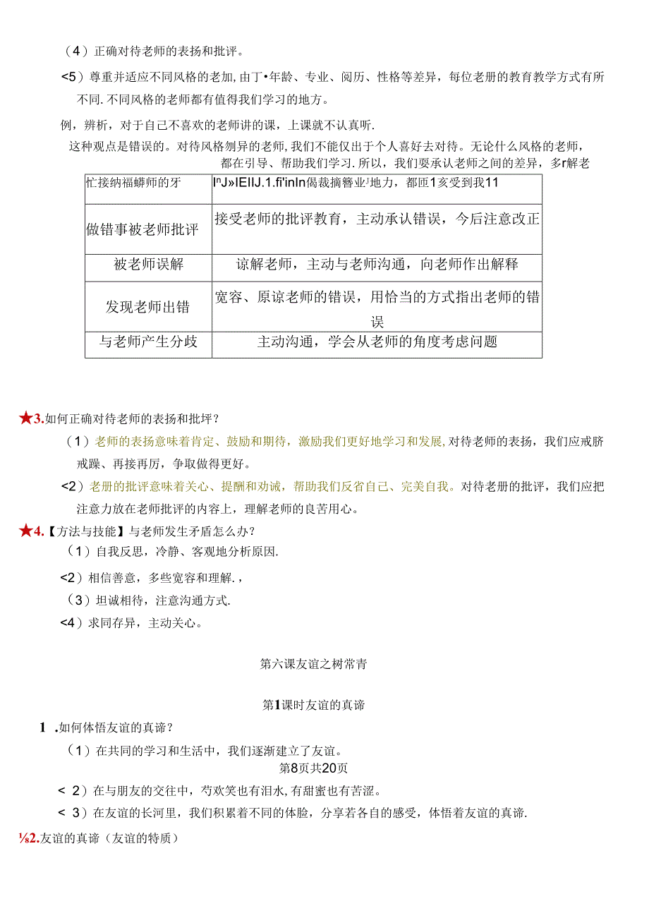 人教版（2024新版）七年级上册道德与法治期末复习知识点考点提纲.docx_第3页