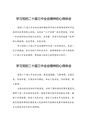 最新版学习党的二十届三中全会精神的心得体会33篇.docx