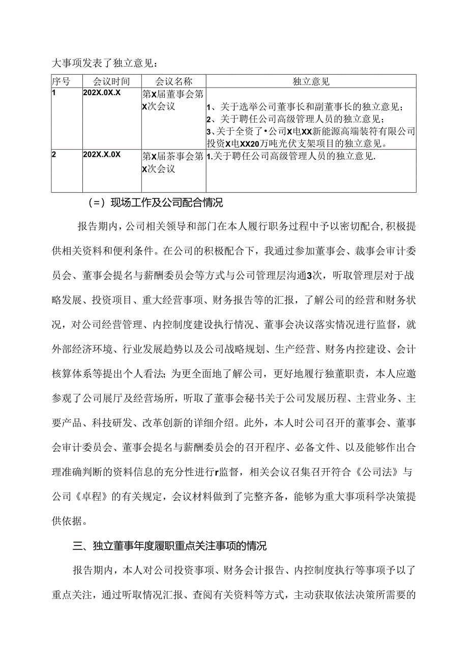 X电重工股份有限公司202X年度独立董事述职报告（2024年）.docx_第3页