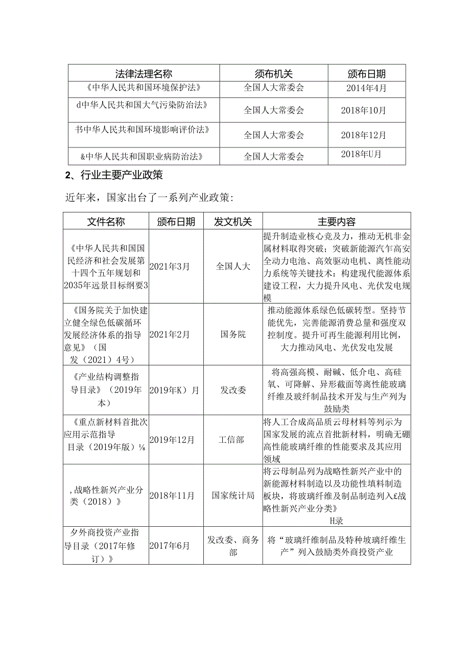 云母行业、玻璃纤维行业深度分析报告：政策制度、行业概况、竞争格局.docx_第3页