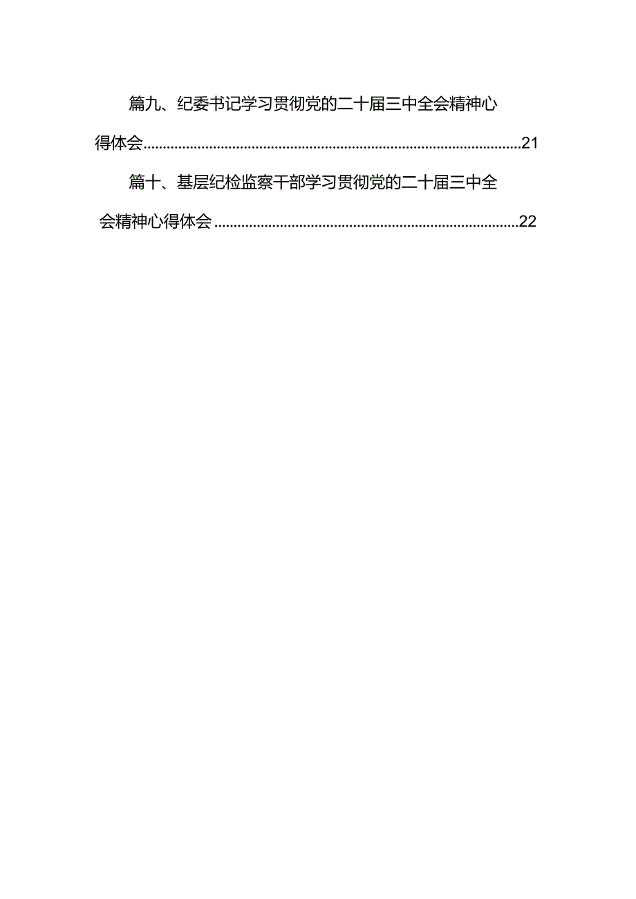 在纪检监察系统学习党的二十届三中全会精神研讨会上的交流发言（共10篇）.docx_第2页