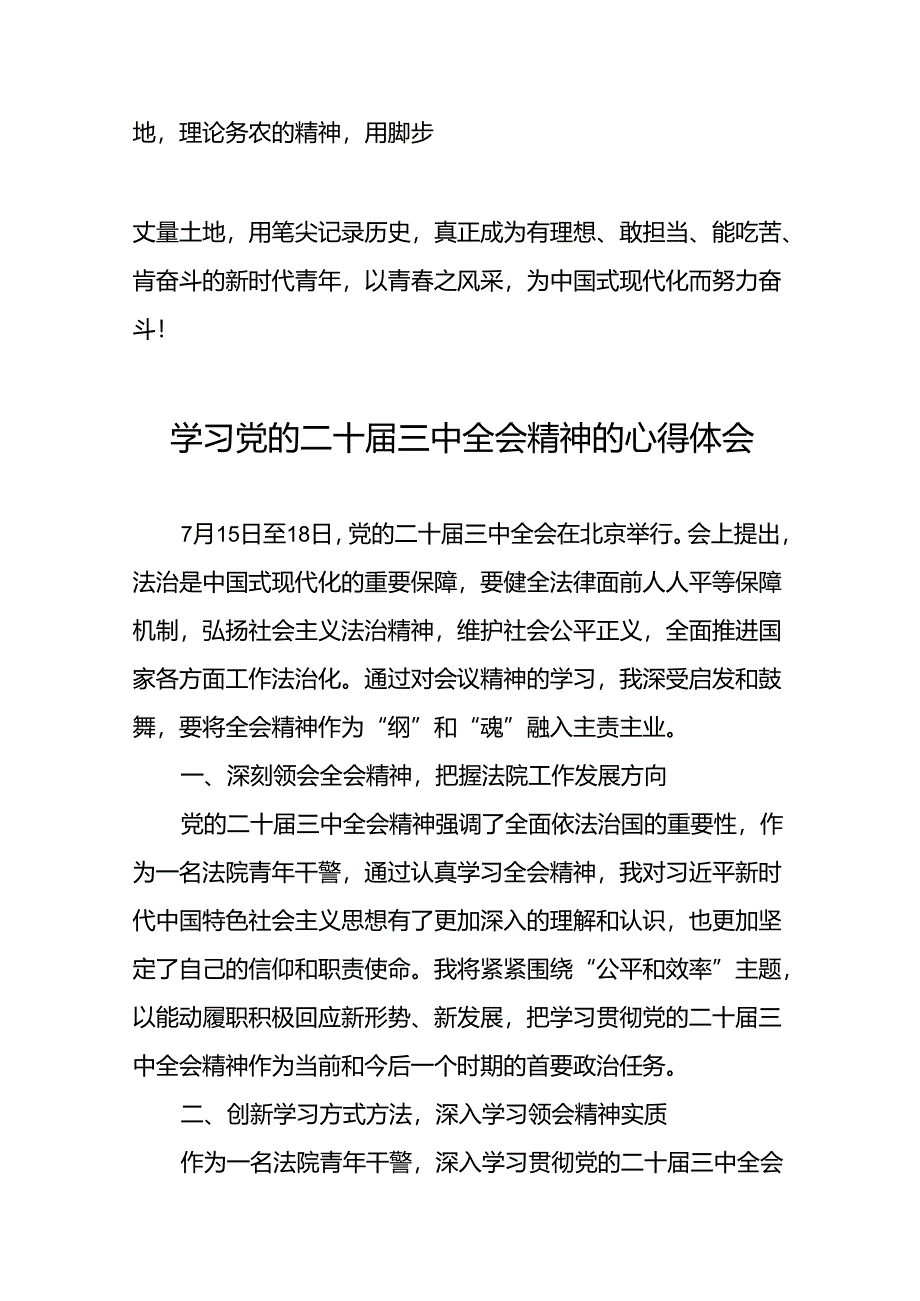 最新版2024年党的二十届三中全会精神学习体会交流发言稿.docx_第3页