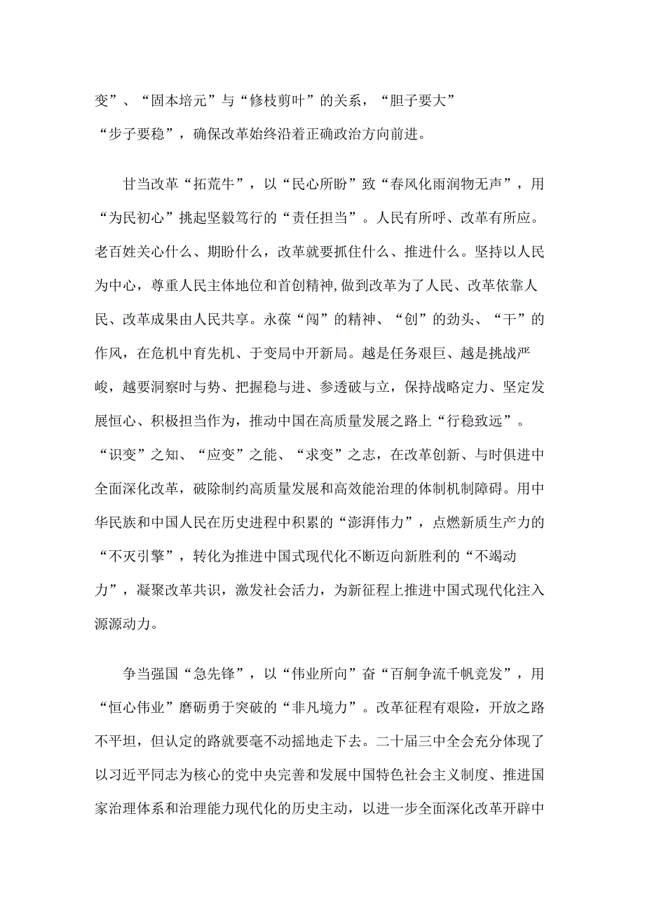 学习贯彻二十届三中全会精神发言稿（精选）.docx_第2页