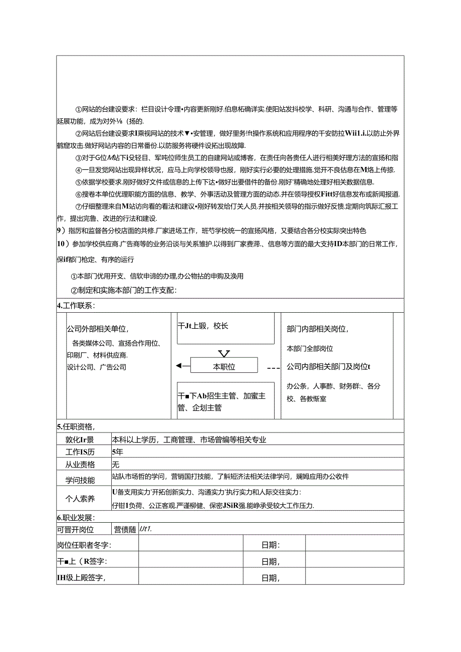 岗位说明书(营销部).docx_第3页