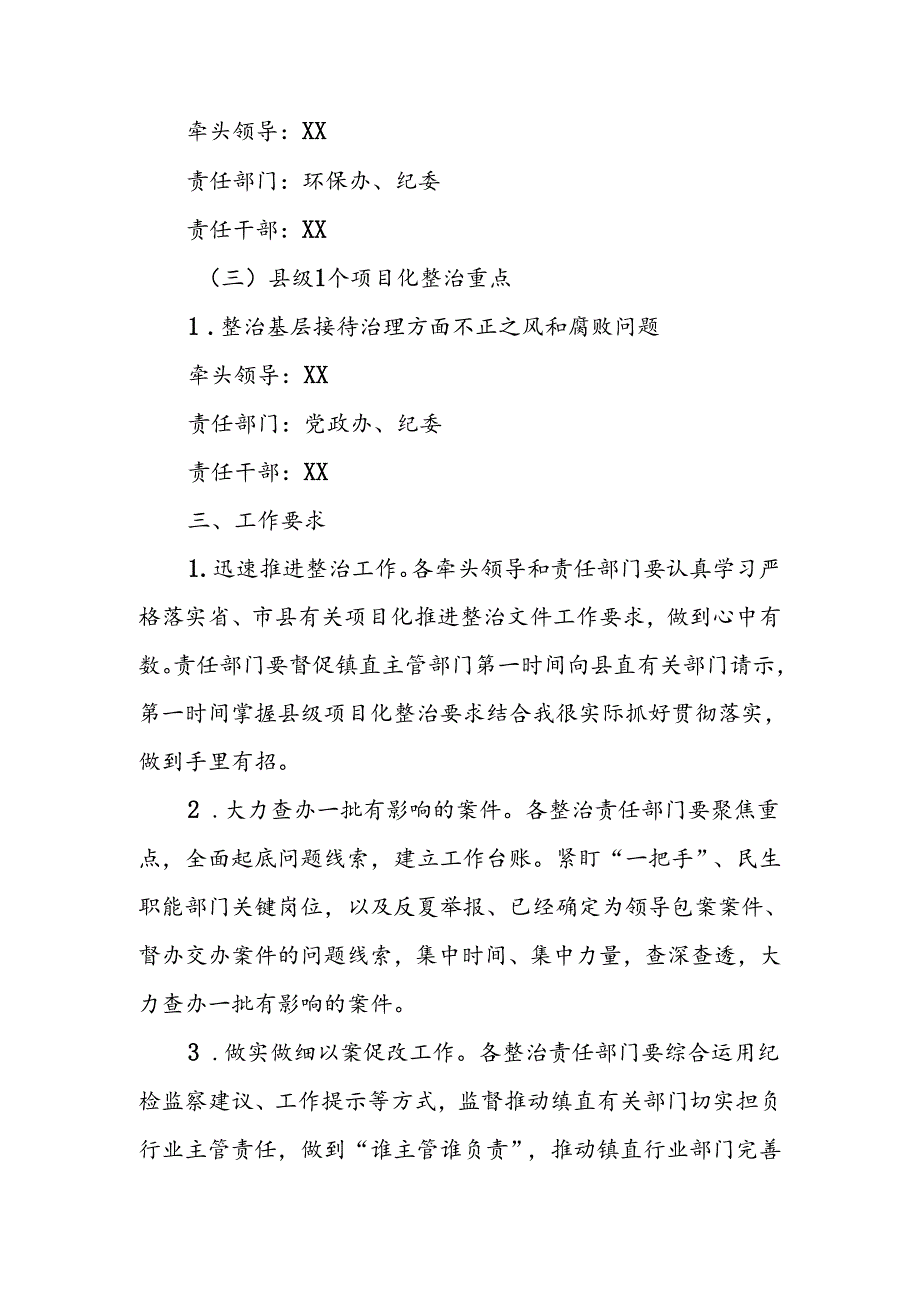 项目化推进整治群众身边不正之风和腐败重点问题的工作方案.docx_第3页