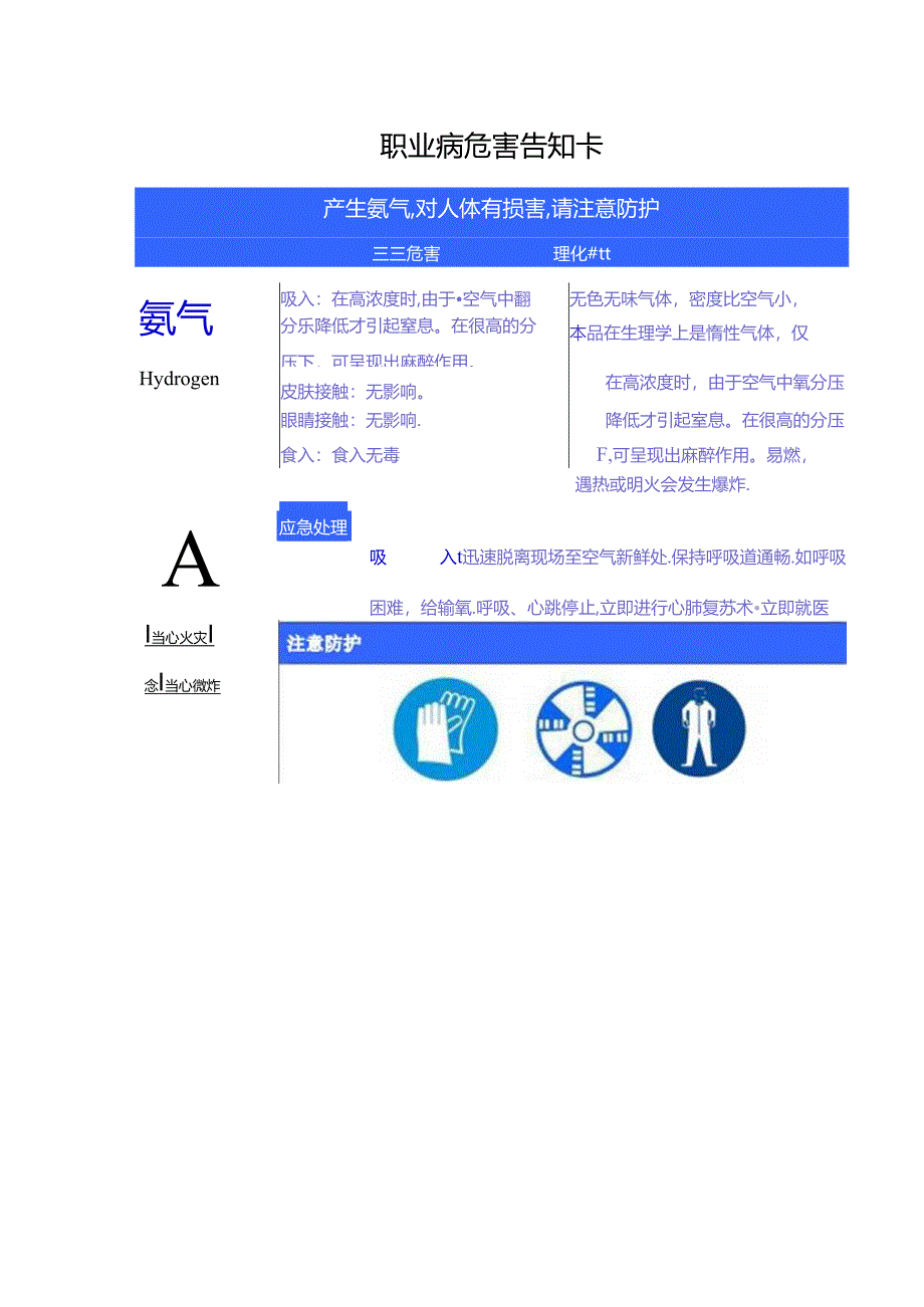 氢气职业病危害告知卡.docx_第1页