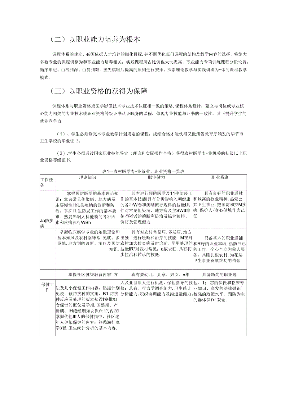 毕节农村医学专业课程体系改革方案.docx_第3页