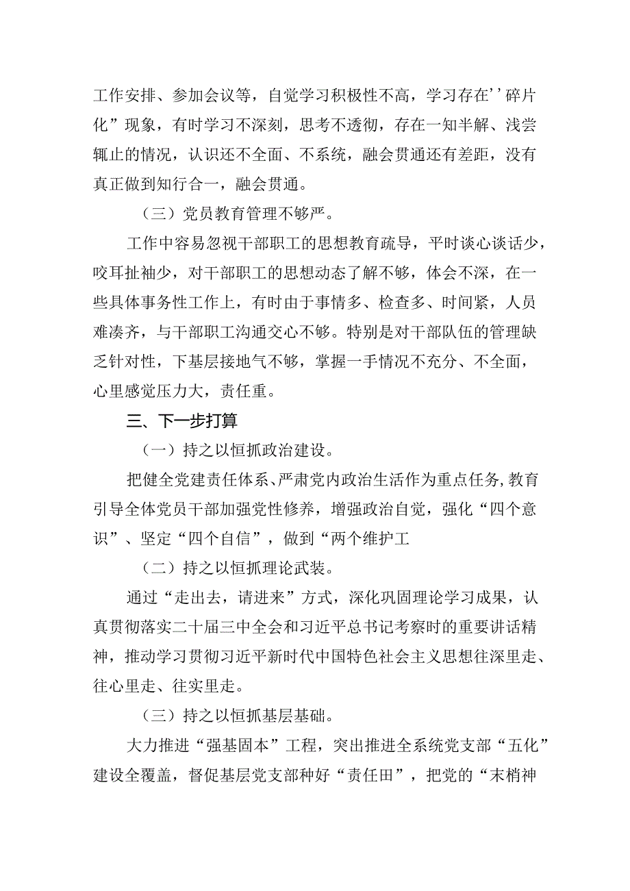 2024年党组织书记履行全面从严治党第一责任人责任述职报告.docx_第3页