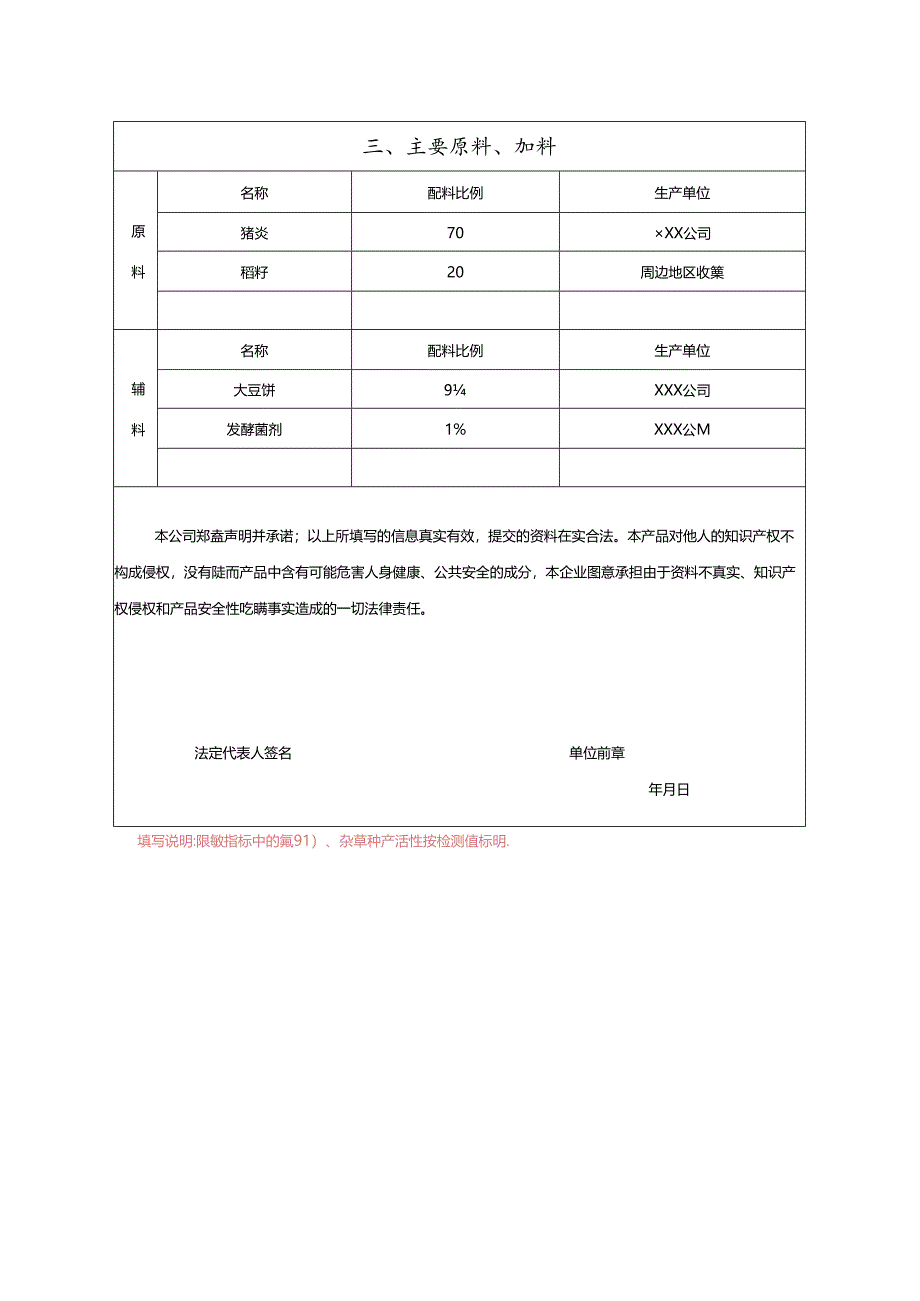 肥料登记申请表（有机肥料样表）.docx_第2页