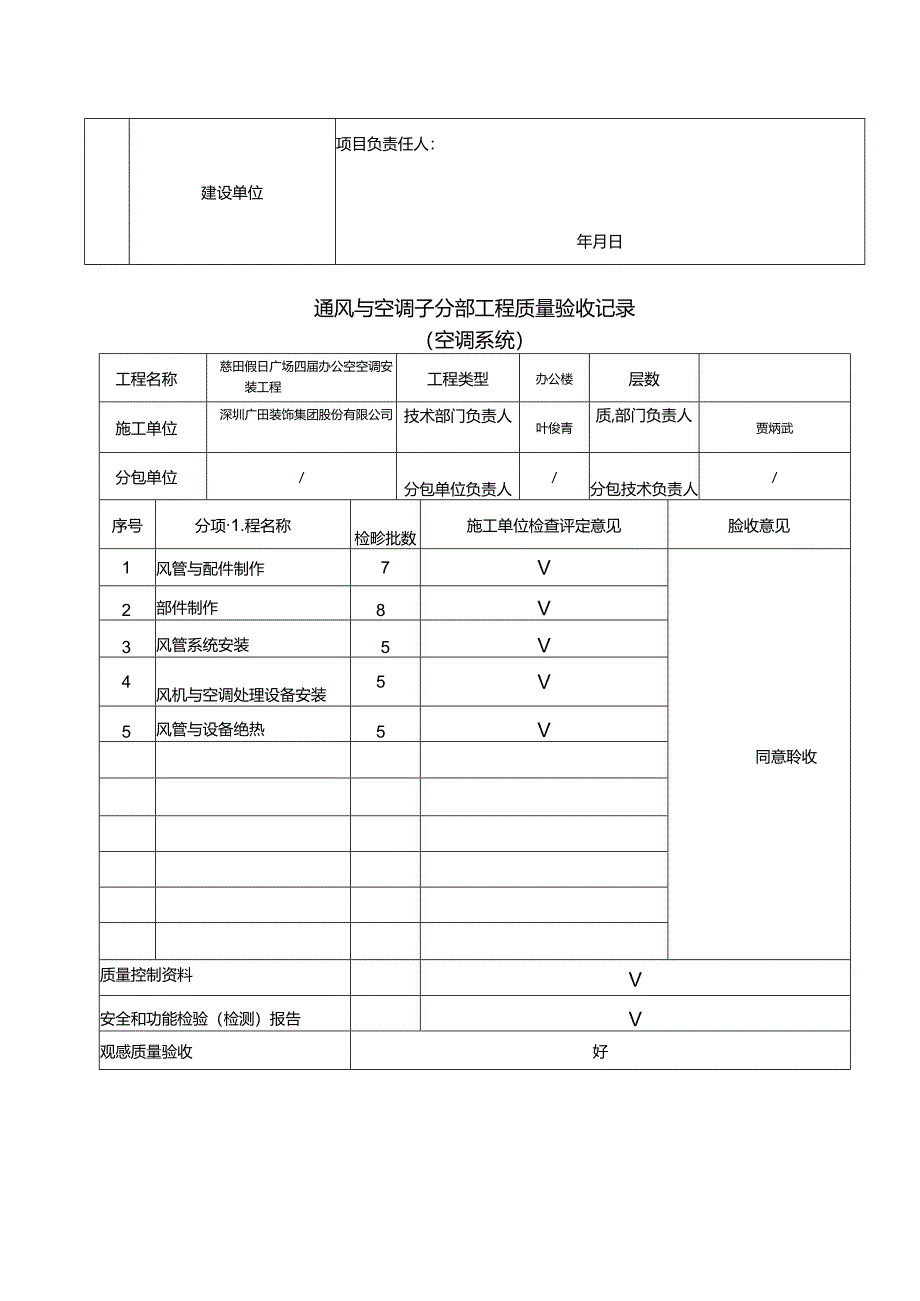 通风与空调分部工程质量验收记录表.docx_第3页