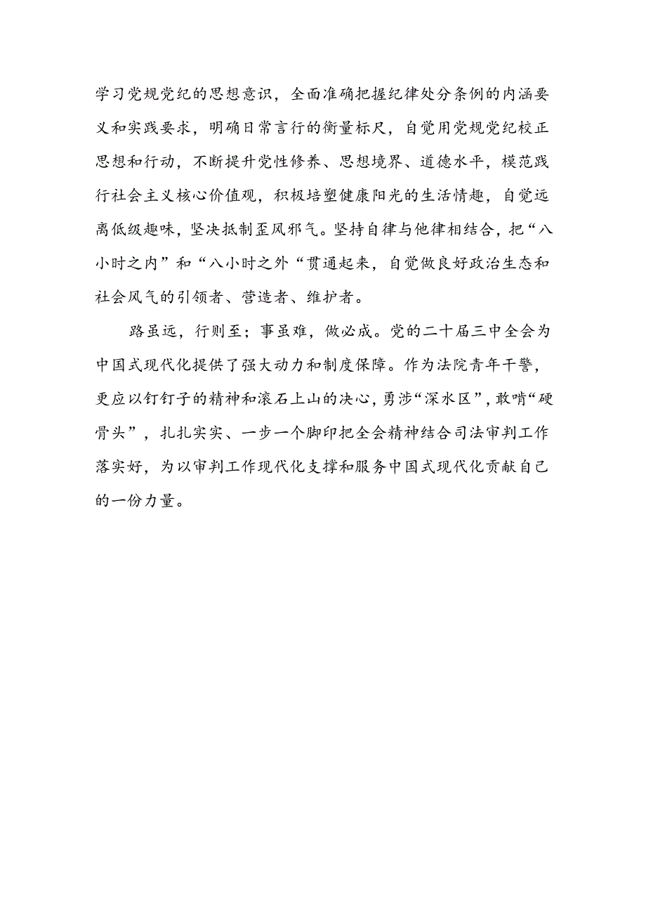 法院青年干警学习二十届三中全会精神研讨发言材料.docx_第3页