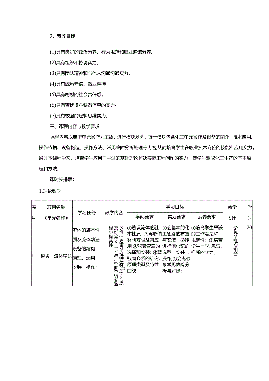 化工单元操作及设备课程标准.docx_第3页