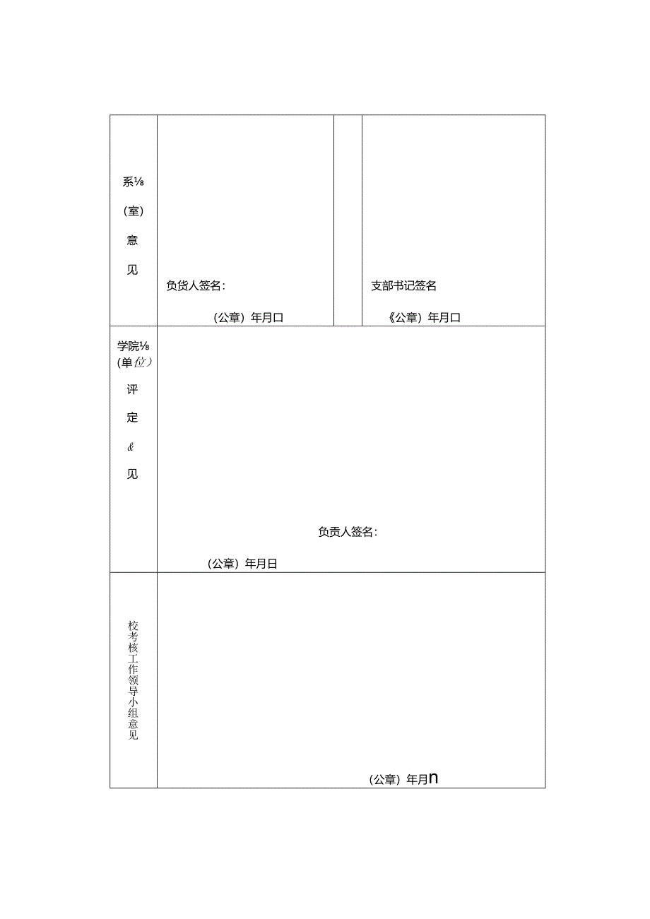 浙江大学200 —200 学年教职工工作考核表.docx_第2页