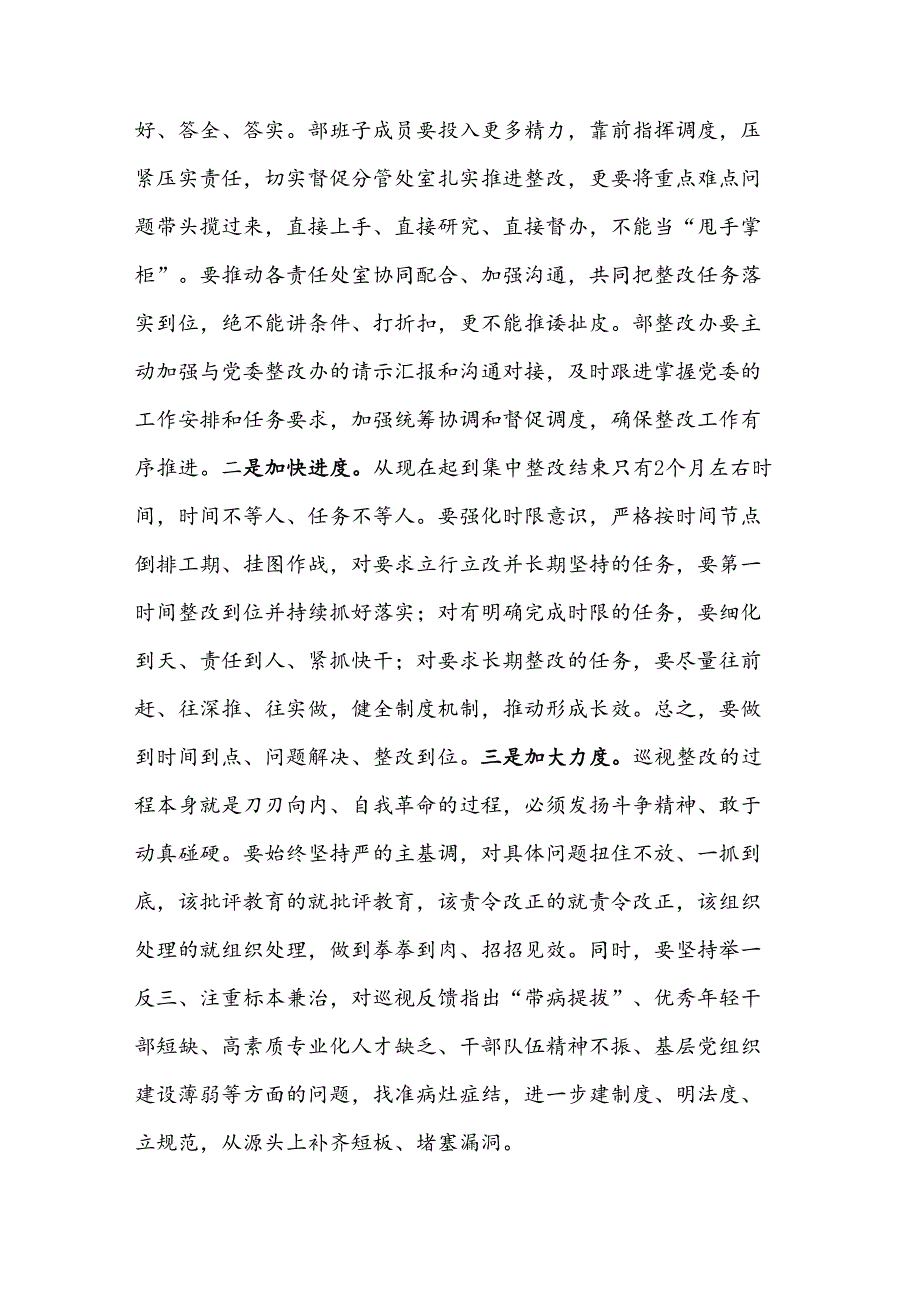 2篇在巡视整改民主生活会上的讲话2024.docx_第3页