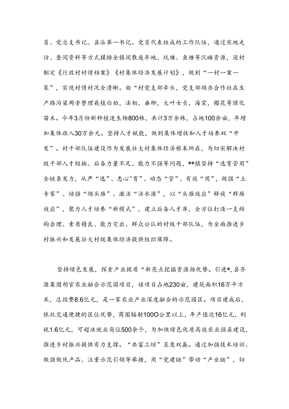 在2024年全县抓党建促乡村振兴推进会上的汇报发言.docx_第2页