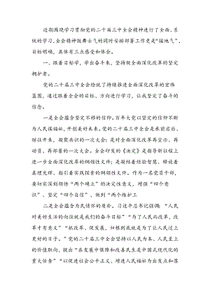 学习党的二十届三中全会精神心得感悟.docx