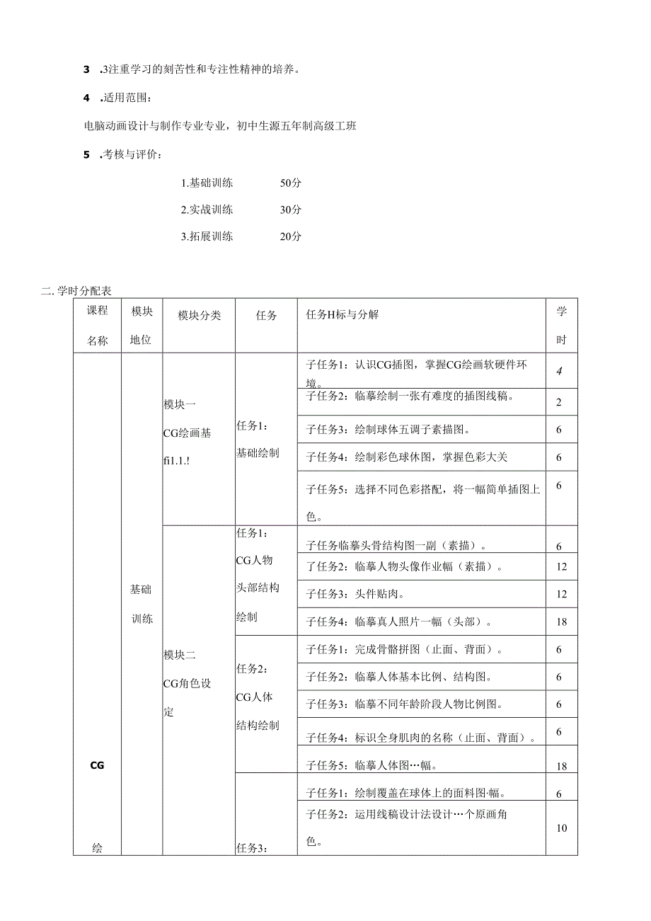 CG绘画课程标准.docx_第3页