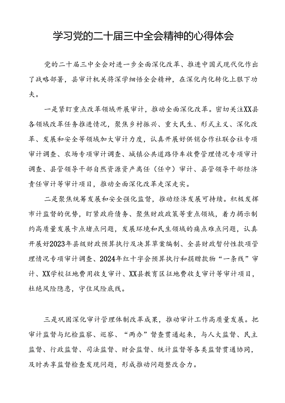 2024年党的二十届三中全会精神学习体会研讨发言材料汇编31篇.docx_第3页