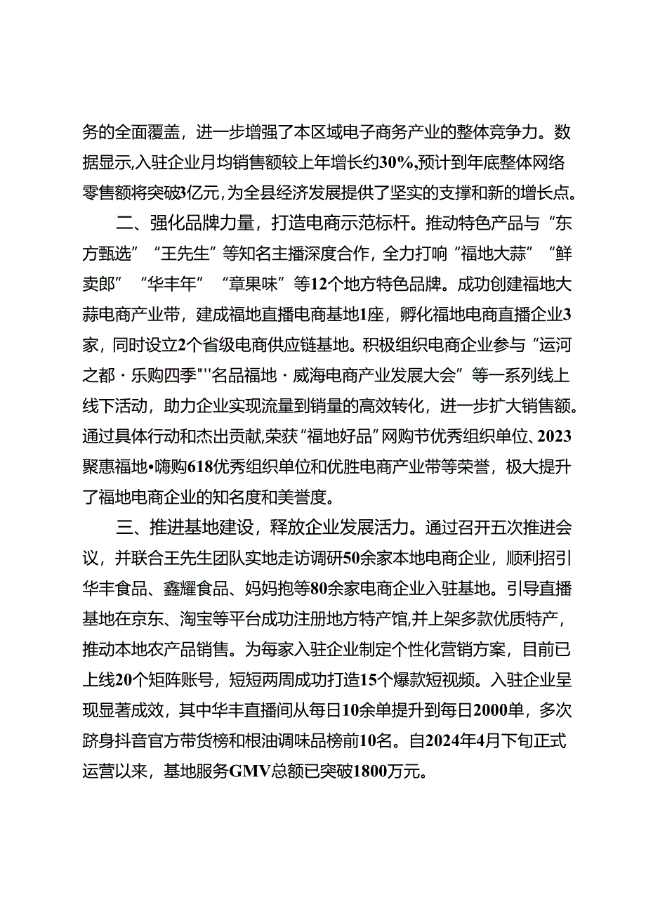 电子商务工作推进工作情况汇报.docx_第2页